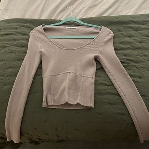 Abercrombie long sleeve sweater top - Beige - Size Extra -Small